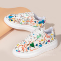 2020 colorful fashion casual shoes unisex printing height increasing shoes